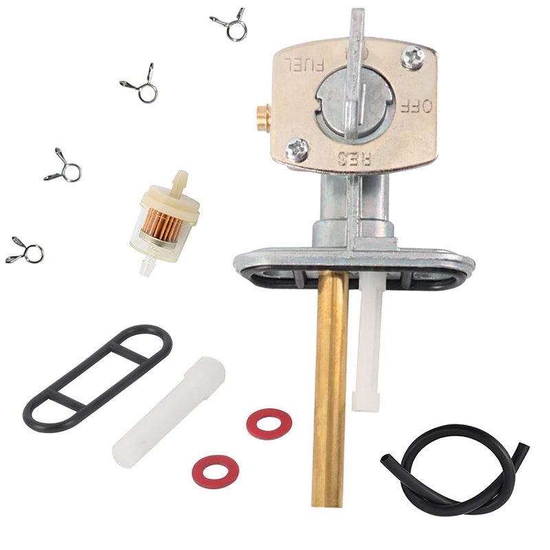 SUKECA Fuel Valve Shut Off Petcock Tank Switch Fits For Yamaha TTR 90 125 225 230 250 Bear Tracker Big Bear Bruin Grizzly Raptor Warrior Wolverine Fits For Suzuki DRZ 400 FZR 600 LT 80 - Image 1
